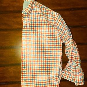 IZOD Gingham Long-Sleeve Button Up 4XL